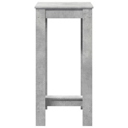 Bar Table Concrete Grey 51x50x103.5 cm Engineered Wood