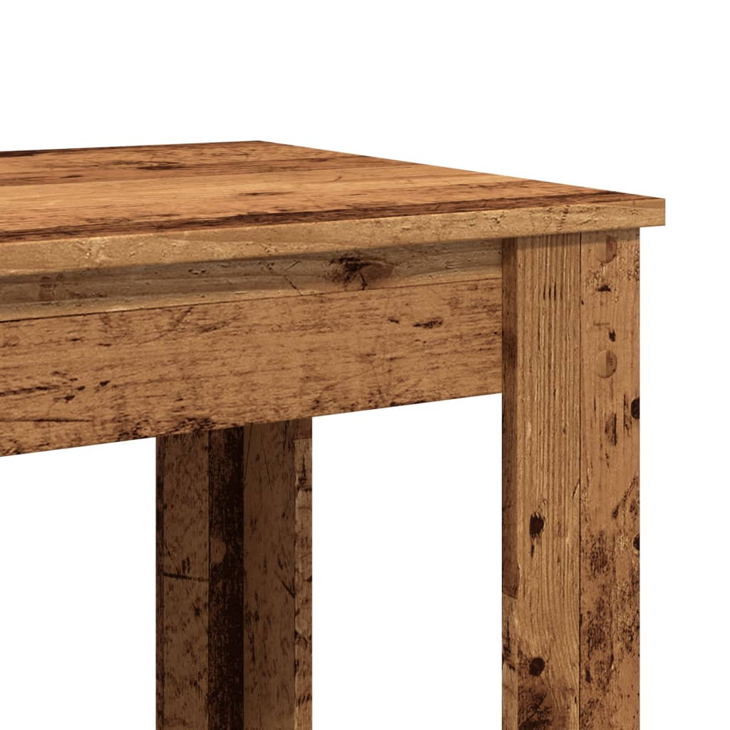 Bar Table Old Wood 51x50x103.5 cm Engineered Wood