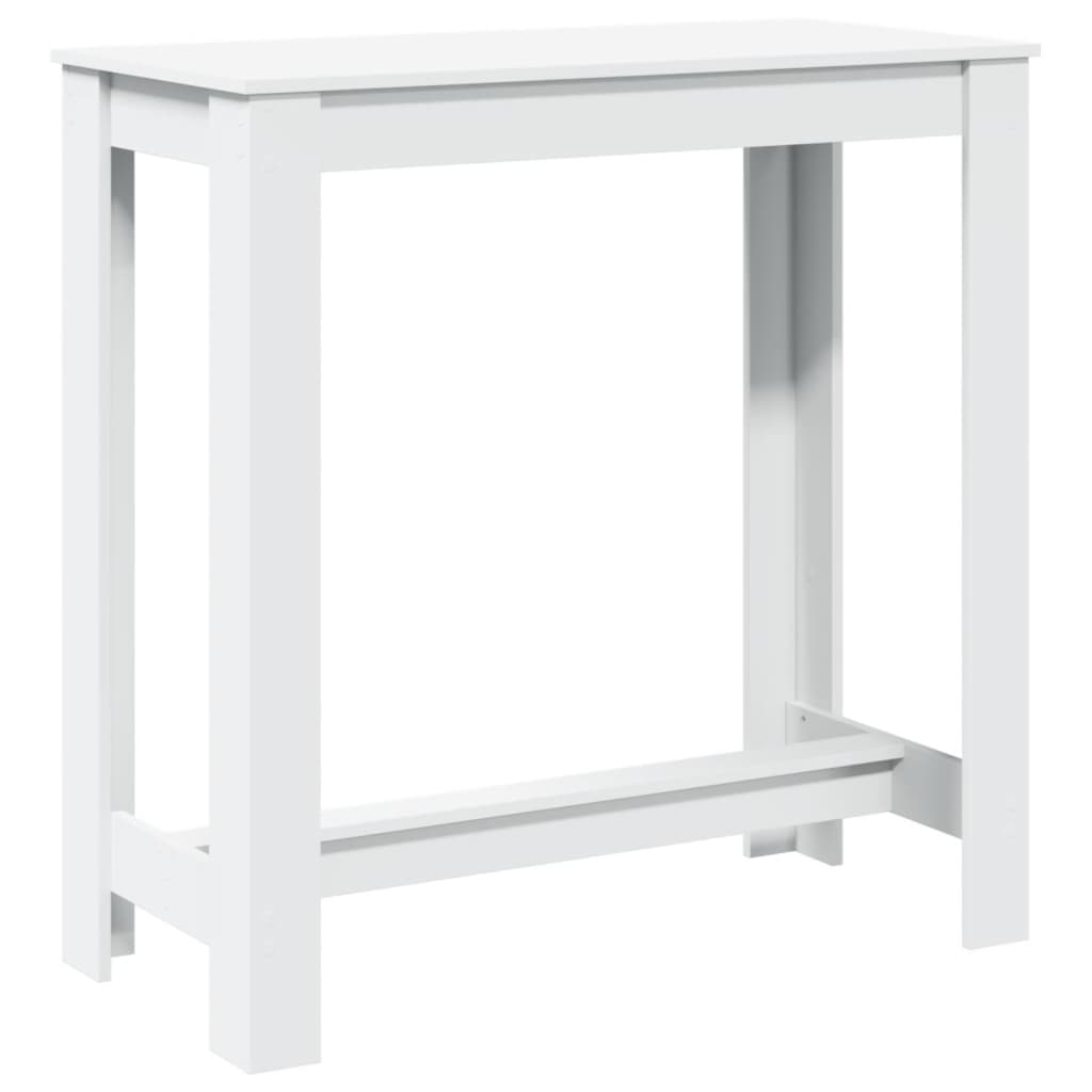 Bar Table White 102x50x103.5 cm Engineered Wood