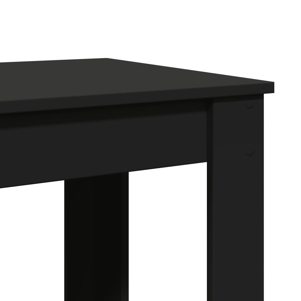 Bar Table Black 102x50x103.5 cm Engineered Wood