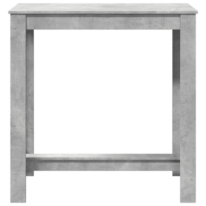 Bar Table Concrete Grey 102x50x103.5 cm Engineered Wood