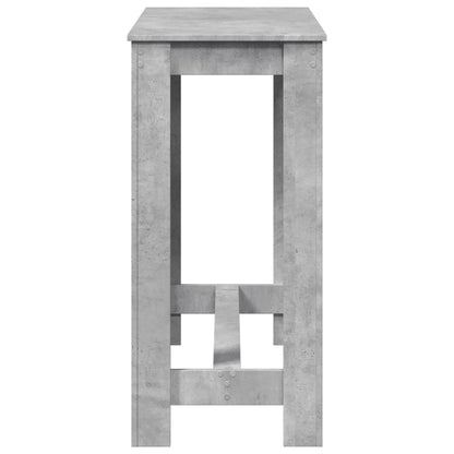 Bar Table Concrete Grey 102x50x103.5 cm Engineered Wood