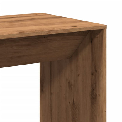 Bar Table Artisan Oak 51x50x103.5 cm Engineered Wood