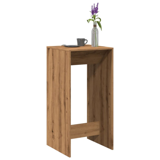 Bar Table Artisan Oak 51x50x103.5 cm Engineered Wood