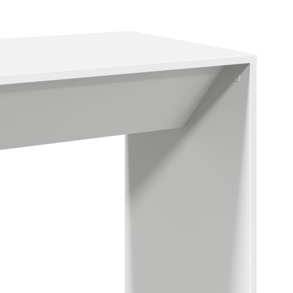 Bar Table White 102x50x103.5 cm Engineered Wood