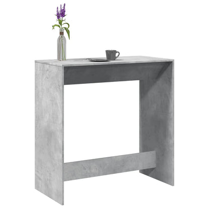 Bar Table Concrete Grey 102x50x103.5 cm Engineered Wood