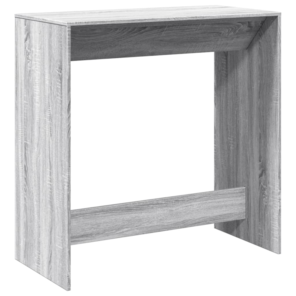 Bar Table Grey Sonoma 102x50x103.5 cm Engineered Wood