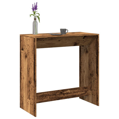 Bar Table Old Wood 102x50x103.5 cm Engineered Wood