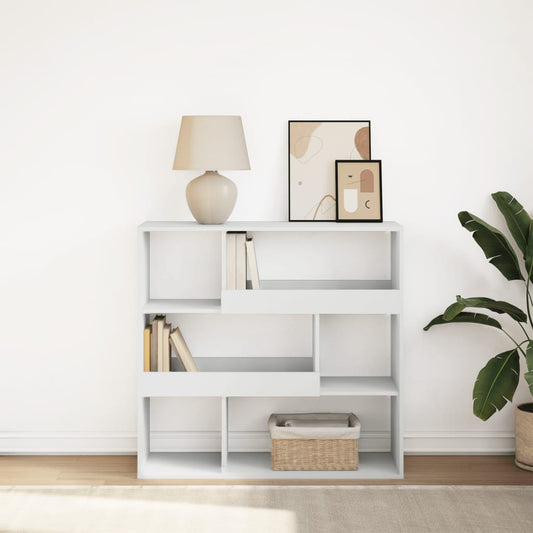 Book Cabinet/Room Divider White 100x33x94.5 cm