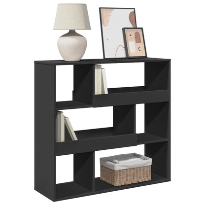 Book Cabinet/Room Divider Black 100x33x94.5 cm