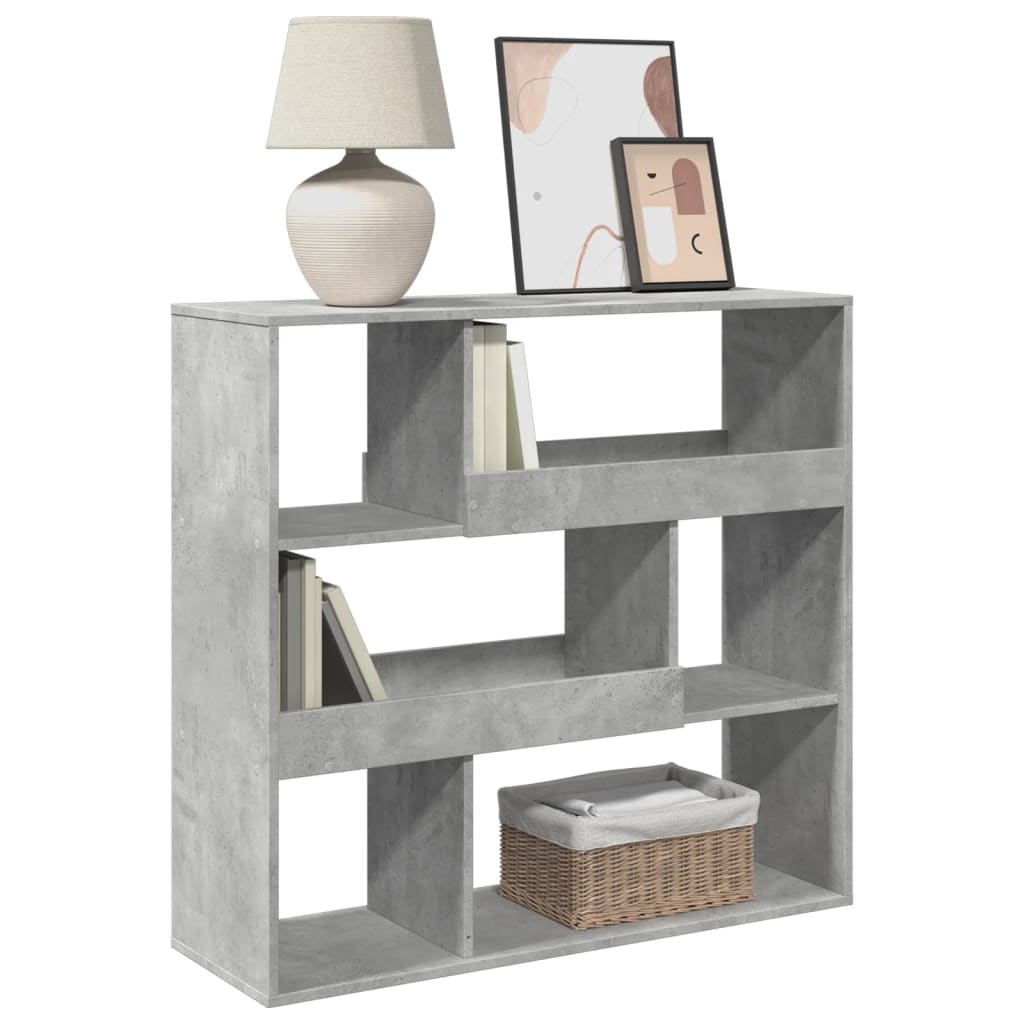 Book Cabinet/Room Divider Concrete Grey 100x33x94.5 cm