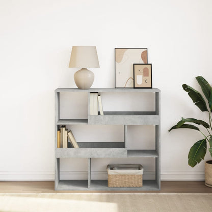 Book Cabinet/Room Divider Concrete Grey 100x33x94.5 cm