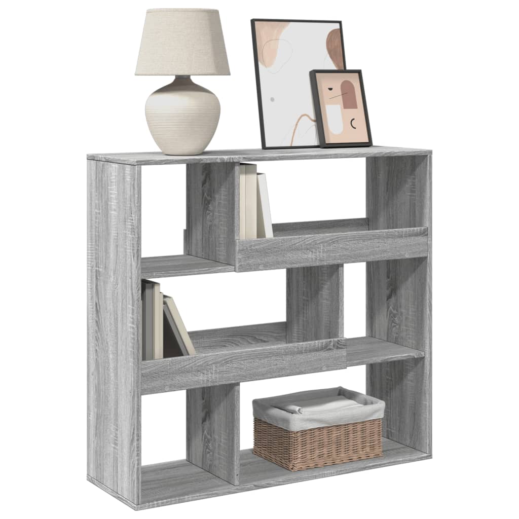 Book Cabinet/Room Divider Grey Sonoma 100x33x94.5 cm