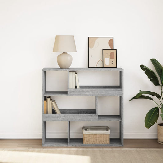 Book Cabinet/Room Divider Grey Sonoma 100x33x94.5 cm