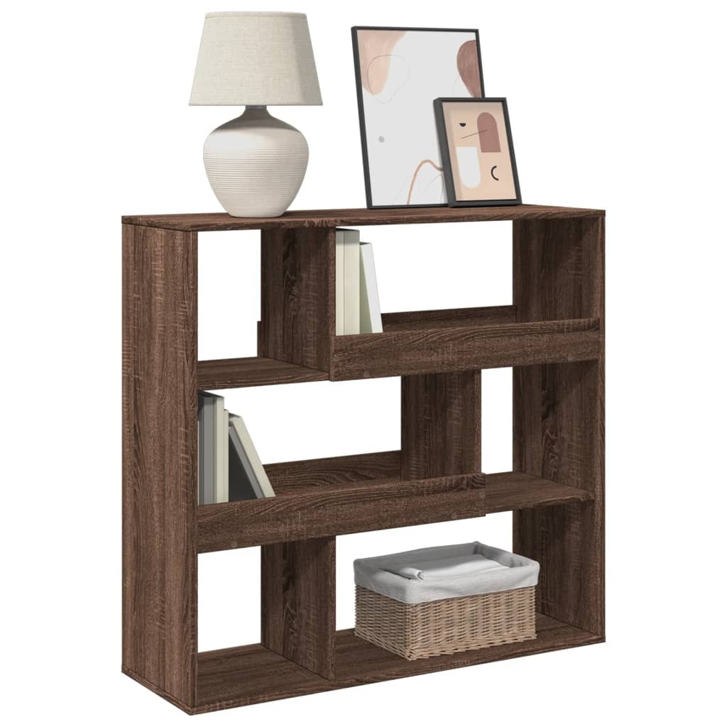 Book Cabinet/Room Divider Brown Oak 100x33x94.5 cm