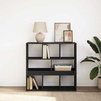 Book Cabinet/Room Divider Black 100x33x94.5 cm