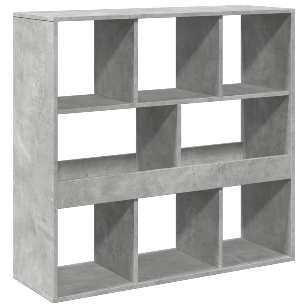 Book Cabinet/Room Divider Concrete Grey 100x33x94.5 cm