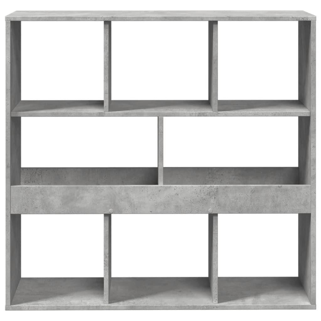 Book Cabinet/Room Divider Concrete Grey 100x33x94.5 cm