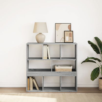 Book Cabinet/Room Divider Grey Sonoma 100x33x94.5 cm