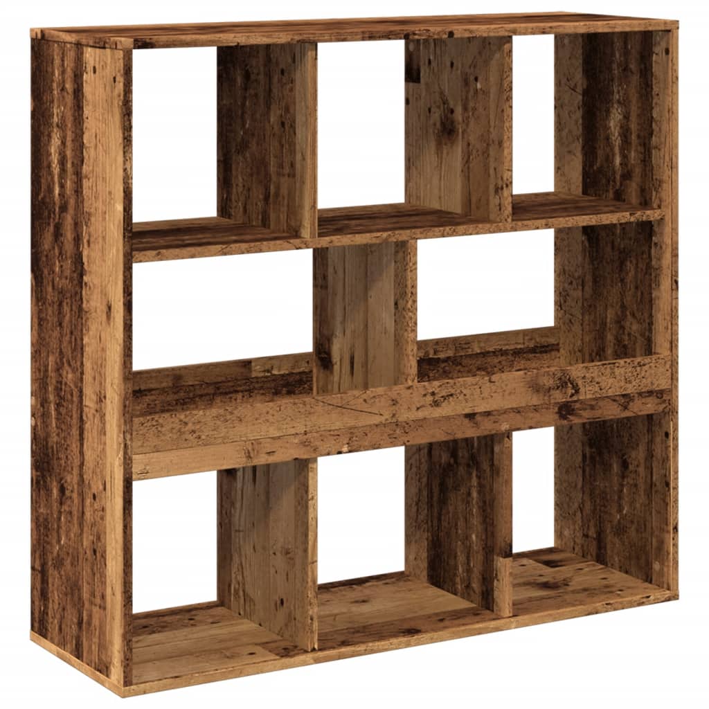 Book Cabinet/Room Divider Old Wood 100x33x94.5 cm