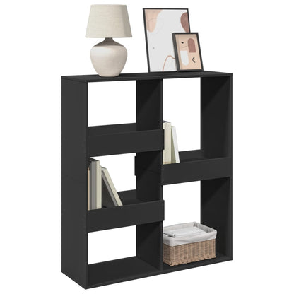 Book Cabinet/Room Divider Black 100x33x115 cm