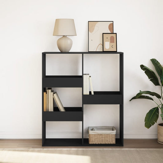 Book Cabinet/Room Divider Black 100x33x115 cm