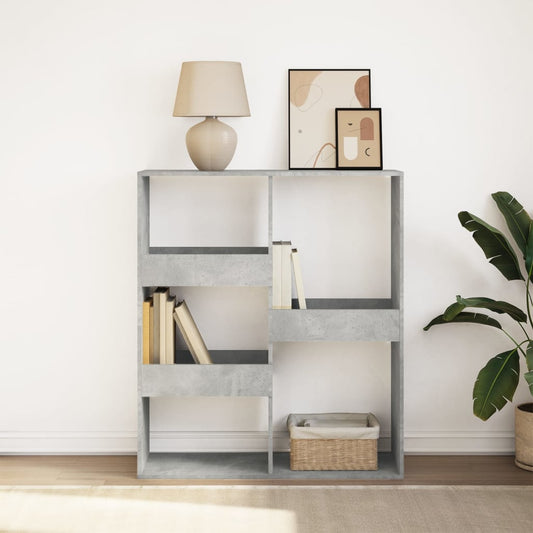 Book Cabinet/Room Divider Concrete Grey 100x33x115 cm