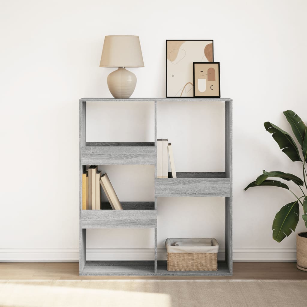 Book Cabinet/Room Divider Grey Sonoma 100x33x115 cm