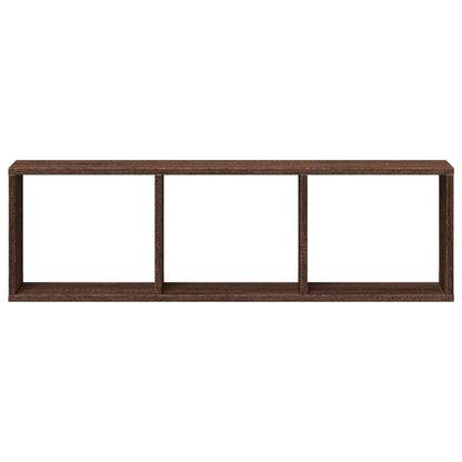 Wall Cabinet 100x16x30 cm Brown Oak Engineered Wood