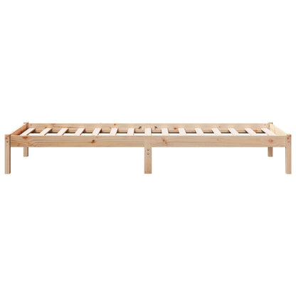 Extra Long Bed Frame without Mattress 90x210 cm Solid Wood Pine