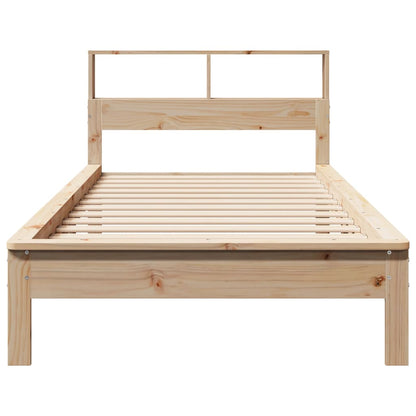 Bookcase Bed without Mattress 100x200 cm Solid Wood Pine