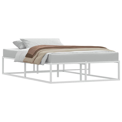 Bed Frame without Mattress White 120x200 cm Metal