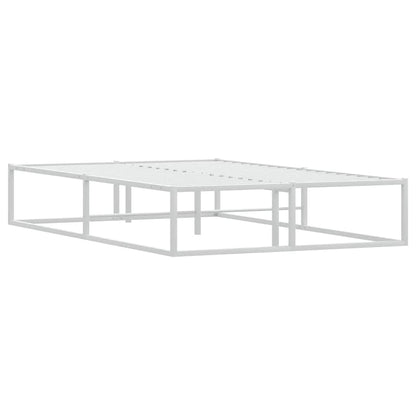Bed Frame without Mattress White 120x200 cm Metal