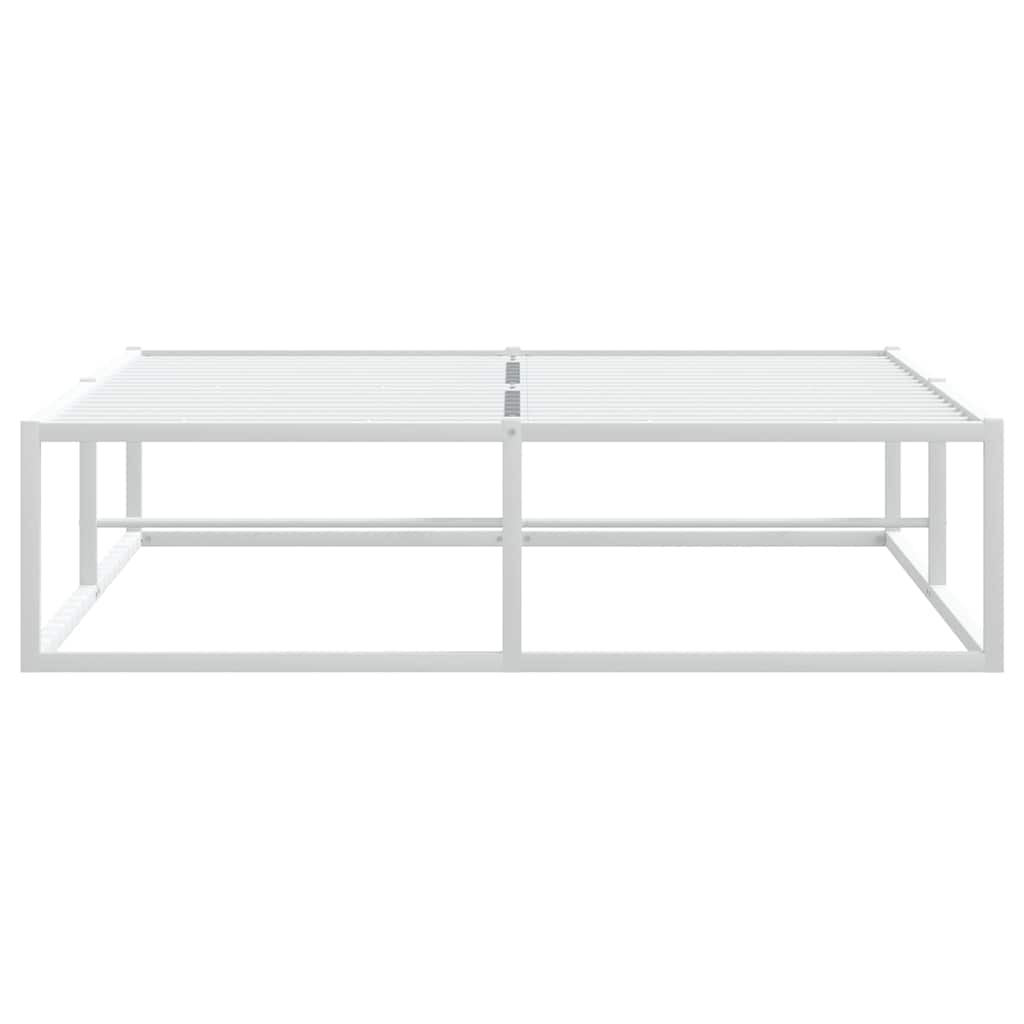Bed Frame without Mattress White 120x200 cm Metal