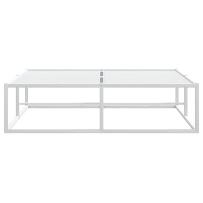 Bed Frame without Mattress White 120x200 cm Metal