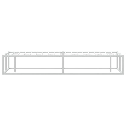 Bed Frame without Mattress White 120x200 cm Metal