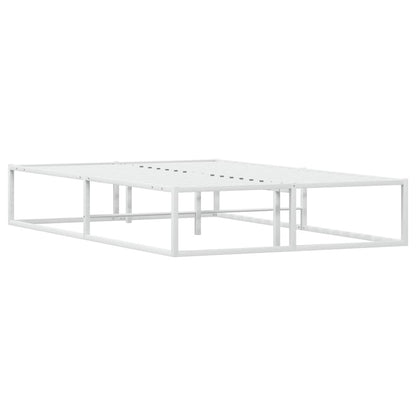 Bed Frame without Mattress White 120x200 cm Metal