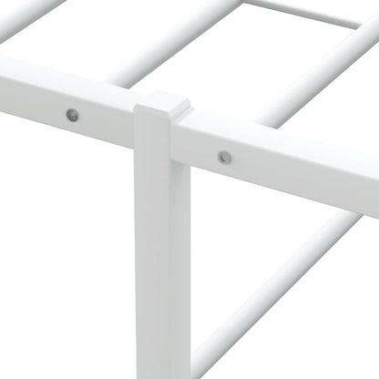 Bed Frame without Mattress White 120x200 cm Metal