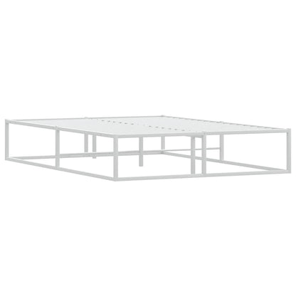 Bed Frame without Mattress White 140x200 cm Metal