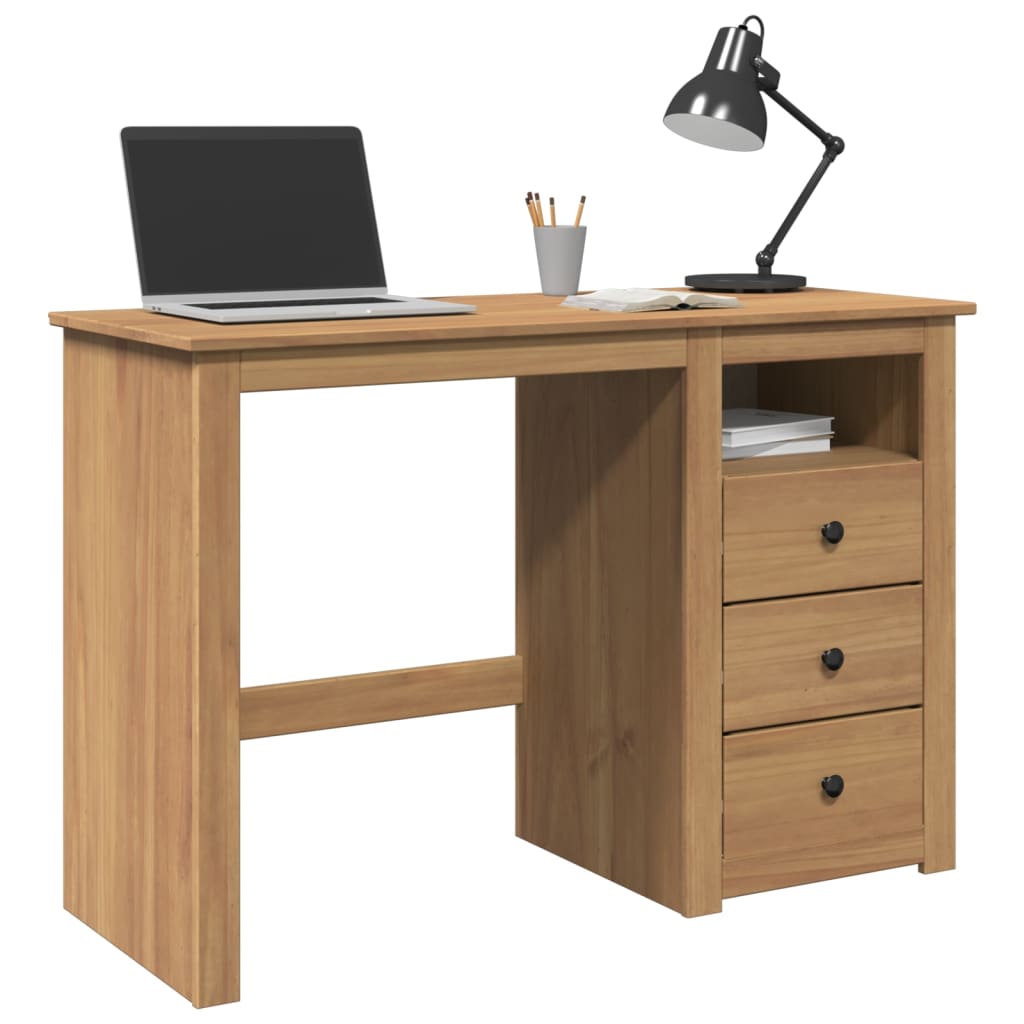 Desk Panama 112x45x75 cm Solid Wood Pine