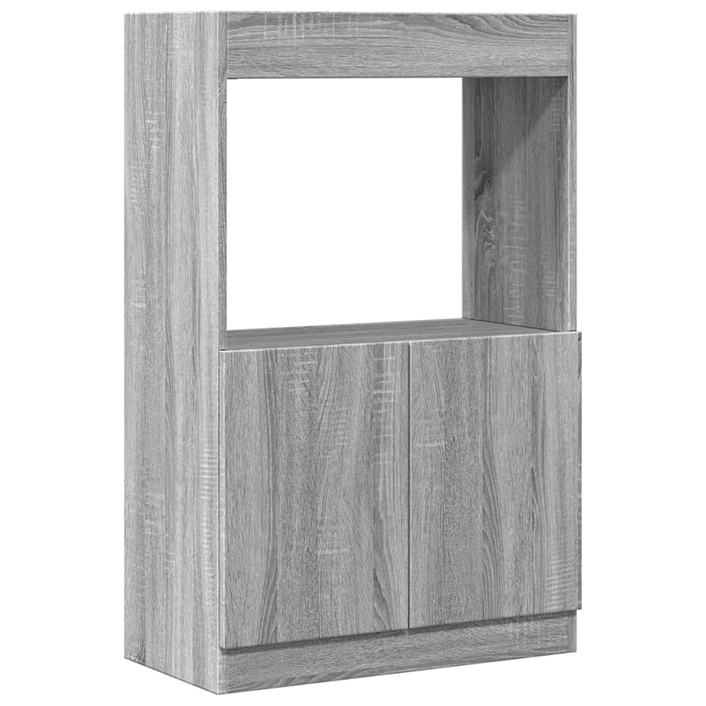 Highboard Grey Sonoma 63x33x100 cm Engineered Wood