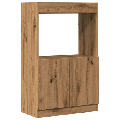 Highboard Artisian Oak 63x33x100 cm Engineered Wood