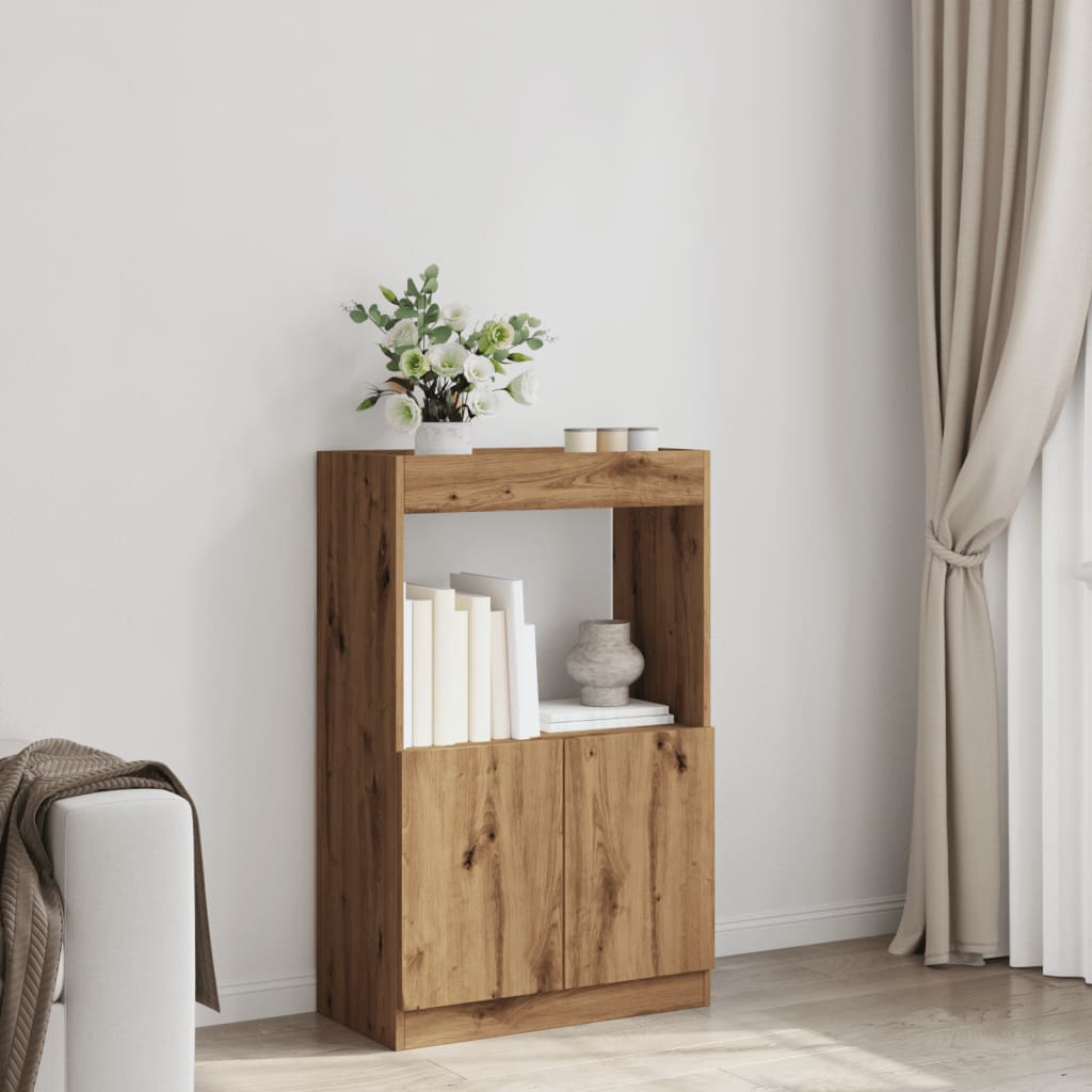 Highboard Artisian Oak 63x33x100 cm Engineered Wood