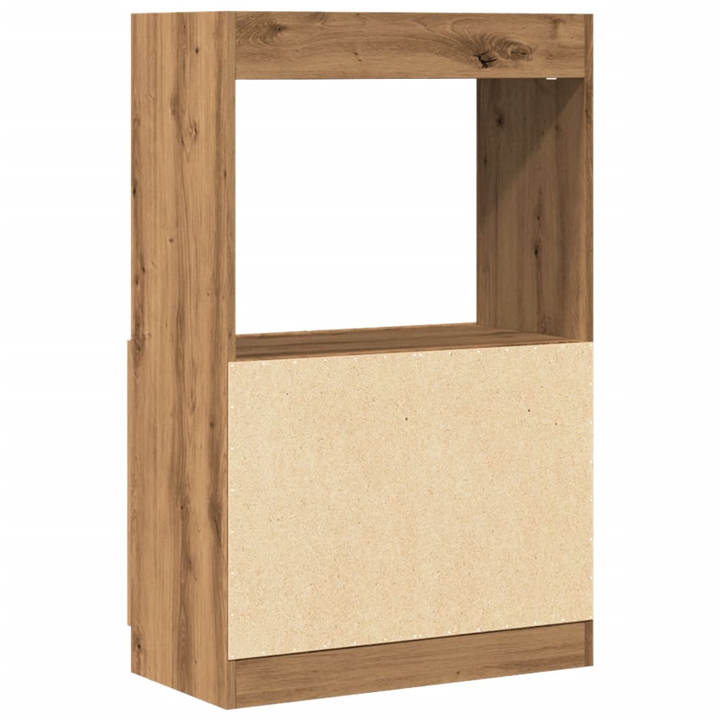 Highboard Artisian Oak 63x33x100 cm Engineered Wood