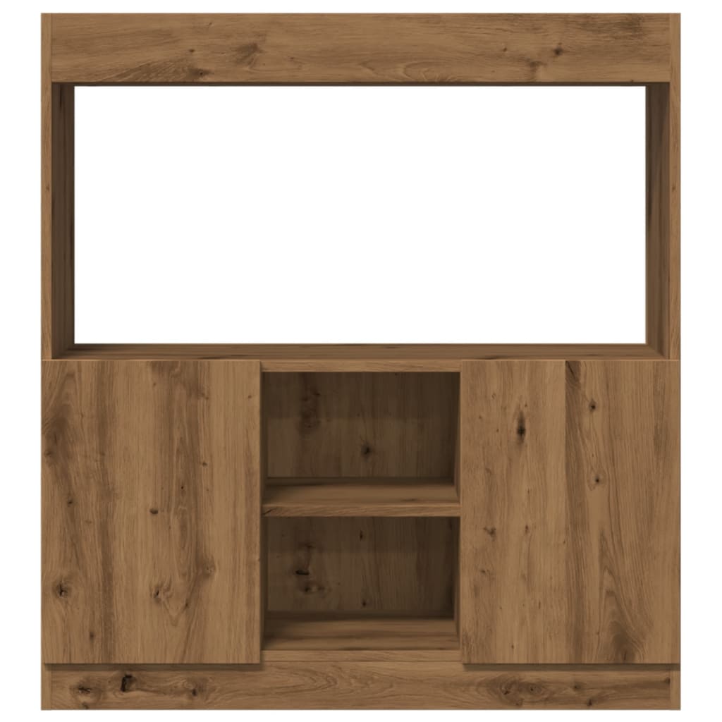 Highboard Artisian Oak 92x33x100 cm Engineered Wood