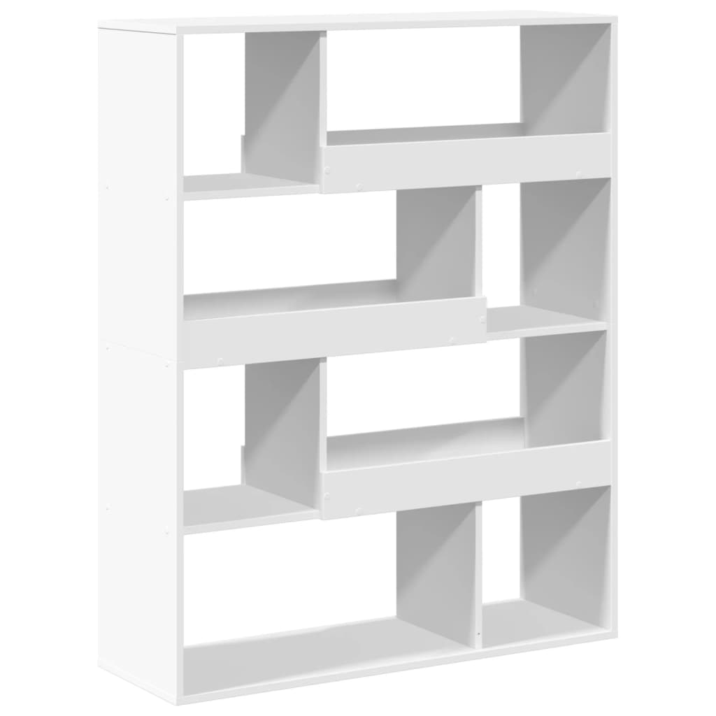 Bookcase White 100x33x125.5 cm Engineered Wood