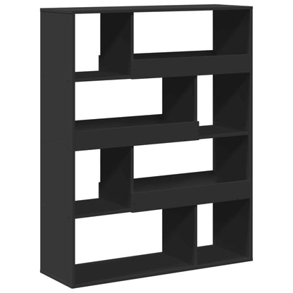 Bookcase Black 100x33x125.5 cm Engineered Wood