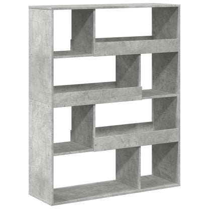 Bookcase Concrete Grey 100x33x125.5 cm Engineered Wood