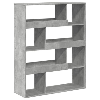 Bookcase Concrete Grey 100x33x125.5 cm Engineered Wood