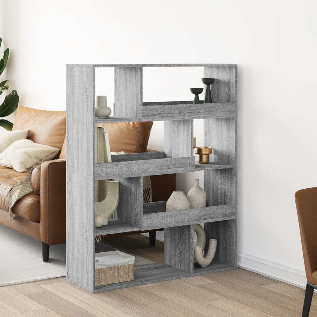 Bookcase Grey Sonoma 100x33x125.5 cm Engineered Wood